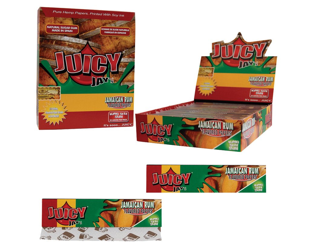 Juicy Jays King Size Slim Jamaican Rum - 2 Boxen