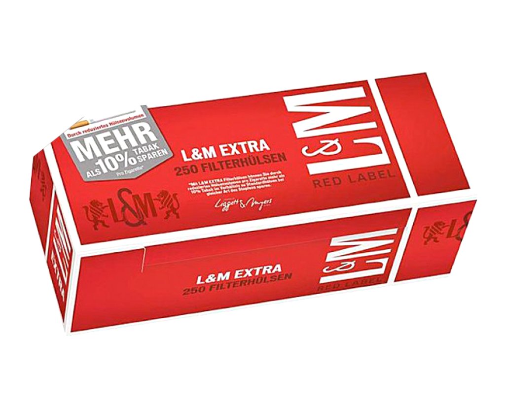 L&M Extra Red Label Filterhlsen 250er Pack - 10 Boxen