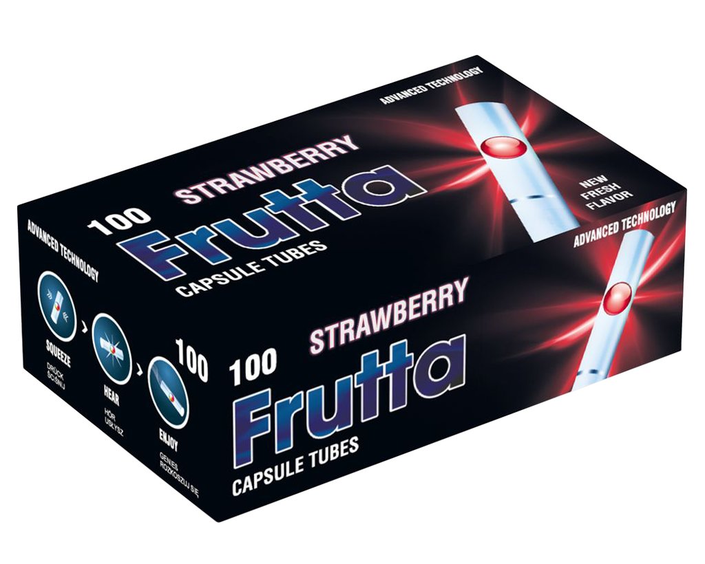 Frutta Click Strawberry Filterhlsen 100er Pack - 20 Boxen
