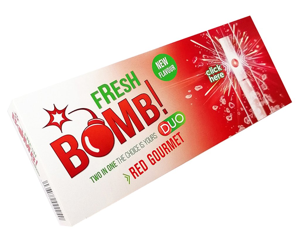 Fresh Bomb Red Gourmet Filterhlsen 100er Pack - 20 Boxen